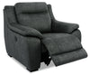 Novo Fabric Power Recliner - Grey