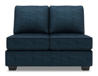 Sofa Lab Roll Armless Loveseat - Luxury Indigo 