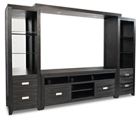 Bronx 4 Piece Wall Unit Entertainment Centre with Storage & Cable Management for TVs up to 55