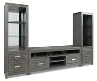 Bronx 3 Piece Wall Unit Entertainment Centre with Storage and Cable Management for TVs up to 55