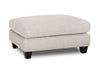 Ainsley Linen-Look Fabric Ottoman - Linen