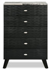 Atlas Bedroom Chest of Drawers, 5-Drawer, 32.4