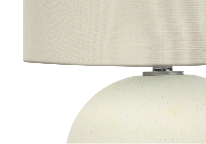 18\" Cream Ceramic Table Lamp