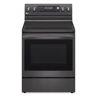 LG 6.3 Cu. Ft. Smart Electric Range with Air Fry and True Convection - Smudge Proof Black Stainless … 