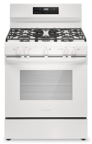 Frigidaire 5.1 Cu. Ft. Gas Range With Quick Preheat and Five Burner Cooktop - White - FCRG3062AW