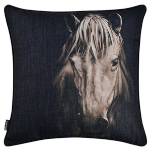 Mystical Horse Accent Pillow - Brown