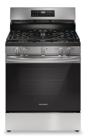 Frigidaire 5.1 Cu. Ft. Gas Range With Quick Preheat and Five Burner Cooktop - Stainless Steel - FCRG3062AS