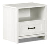 Dove Bedside 1-Drawer Nightstand, 23.8