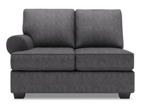 Sofa Lab Roll LAF Loveseat - Luxury Charcoal 