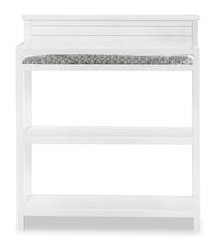 Harper Baby Change Table with Changing Pad - White 