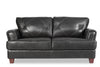 Vita 100% Genuine Leather Loveseat - Charcoal