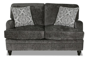 Bellmont Chenille Loveseat - Charcoal