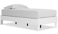 Wolf Platform Bed for Kids,  White - Twin Size 