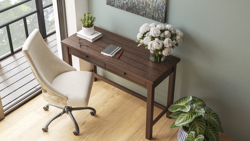 Camiburg 47.25\" Office Desk with 2-Drawers - Brown