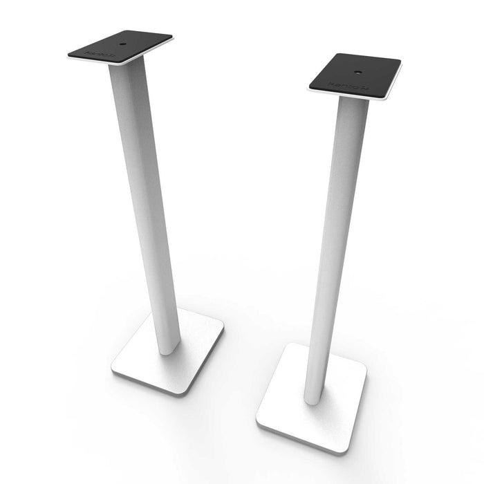 Kanto SP32PLW 32\" Tall Bookshelf Speaker Floor Stands with Intragrated Cable Management, White