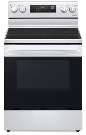 LG 6.3 Cu. Ft. Smart Electric Range with Air Fry and Fan Convection - Stainless Steel - LREL6323S