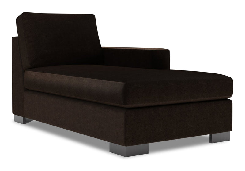 Sofa Lab Track RAF Chaise - Luxury Chocolate
