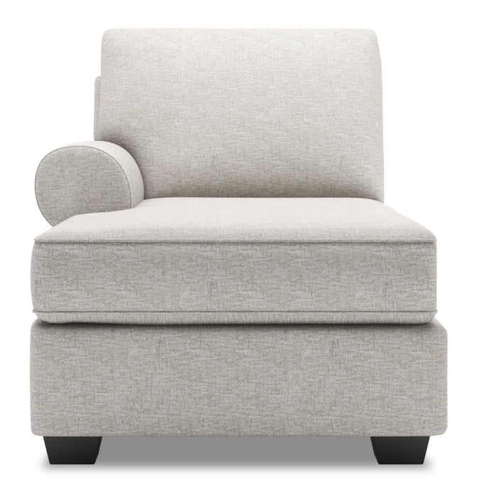 Sofa Lab Roll LAF Chaise - Luxury Silver