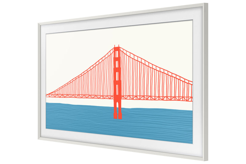 Samsung Customizable Bezel for 43\" The Frame TV - Modern White