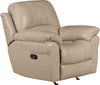 Kobe Genuine Leather Recliner - Stone 