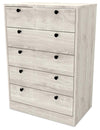 Hart Bedroom Chest of Drawers, 5-Drawer, 24.6