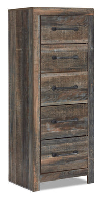 Abby Bedroom Narrow Chest of Drawers, 5-Drawer, 21.7