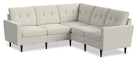 BLOK Modular Tuxedo Arm Sectional - Ivory Boucle 