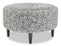 Sofa Lab The Curve Ottoman - Onyx 