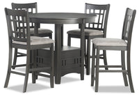 Dena 5pc Counter-Height Dining Set with Table & Chairs, 42-60