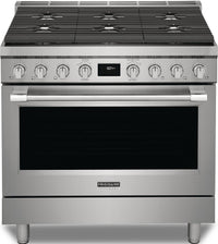 Frigidaire Professional 4.4 Cu. Ft. Dual Fuel Range With Dual Fan Convection and Six Burner Cooktop … 