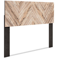 Wolf Panel Headboard, Two-tone Brown & Natural - Full Size 