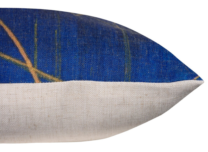 Abstract Accent Pillow - Blue 