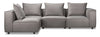 Brooklyn 4-Piece Modular Sectional - Grey