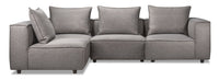 Brooklyn 4-Piece Modular Sectional - Grey 