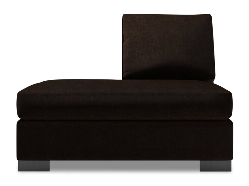 Sofa Lab Track LAF Chaise Return - Luxury Chocolate
