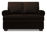 Sofa Lab Roll Loveseat - Luxury Chocolate 