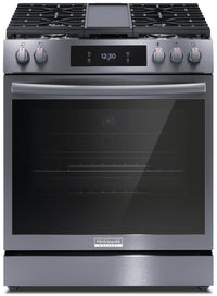 Frigidaire Gallery 6 Cu. Ft. Gas Range With Total Convection and Air Fry - Smudge-Proof® Black Stain… 