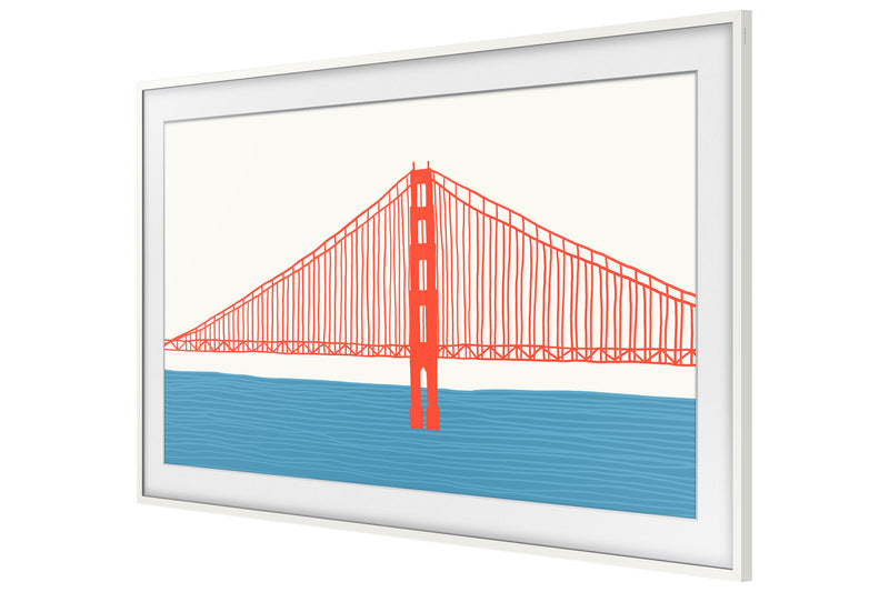 Samsung Customizable Bezel for 65\" The Frame TV - Modern White