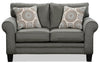 Tula Fabric Loveseat - Steel