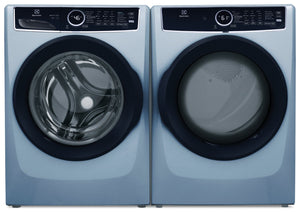 Electrolux 5.2 Cu. Ft. Front-Load Washer and 8 Cu. Ft. Gas Dryer - Glacier Blue