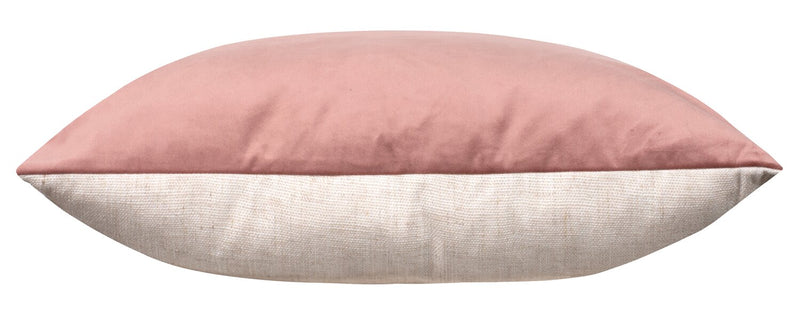 Velvet-Look Accent Pillow - Pink 