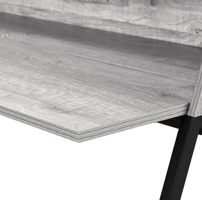 Lawson 47.25\" Office Desk with Small Hutch - Grey