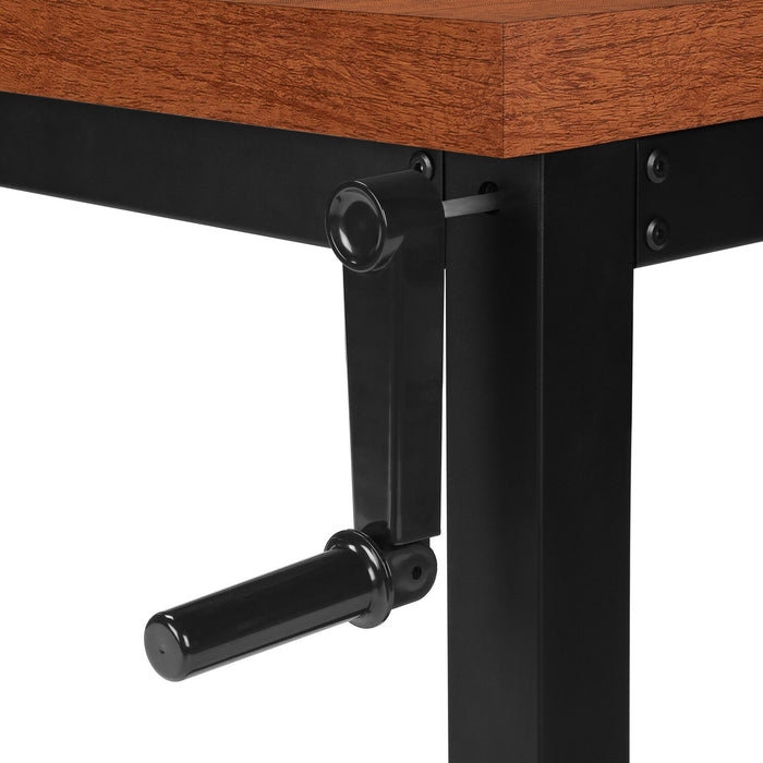 Kai 47.25\" Adjustable Height Office Desk - Cherry