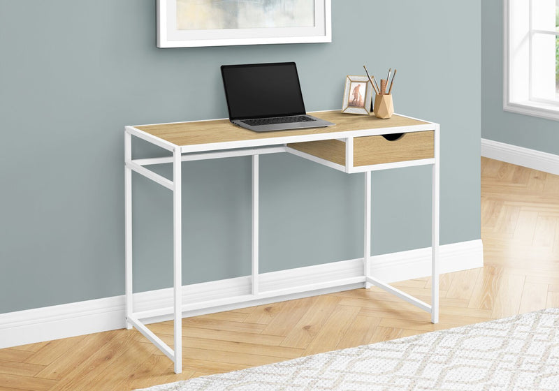 Everly 42.25\" Office Desk with Drawer - Natural