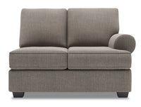Sofa Lab Roll RAF Loveseat - Luna Smoke 