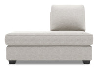 Sofa Lab Roll LAF Chaise Return - Luxury Silver