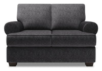 Sofa Lab Roll Loveseat - Luxury Charcoal 