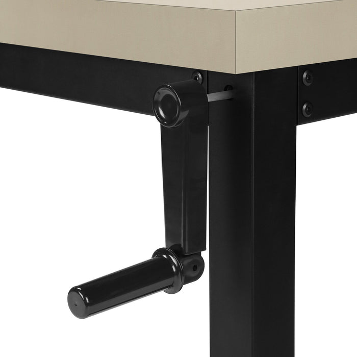 Kai 47.25\" Adjustable Height Office Desk - Taupe
