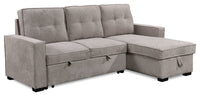 Emery Right-Facing Sleeper Sectional - Grey 