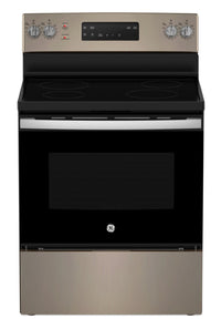 GE 5 Cu. Ft. Electric Range with Self Clean and 4 Burners - Slate - JCB630ETES 